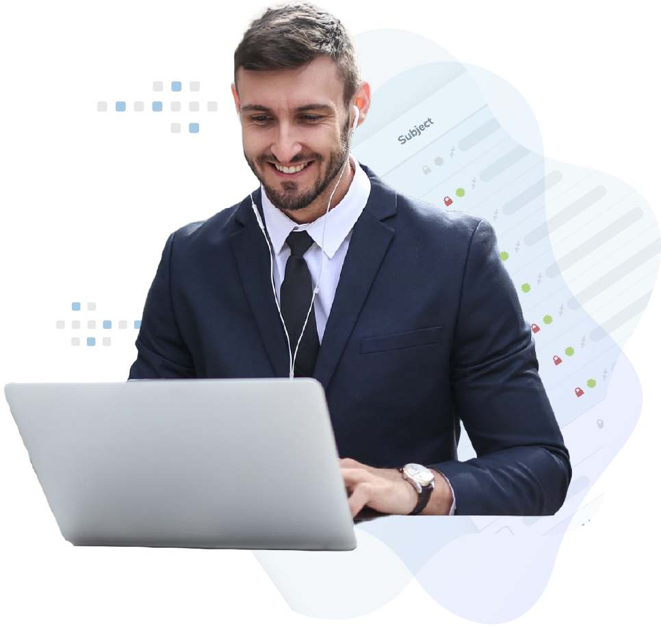 Man with laptop